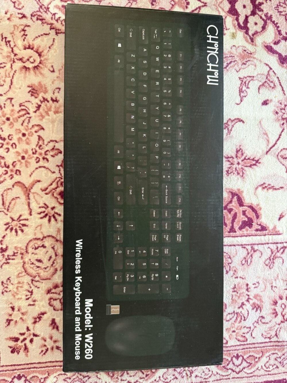 CHONCHOW Wireless Keyboard Mouse Combo 2.4G Slim Silent USB PC Laptop Set